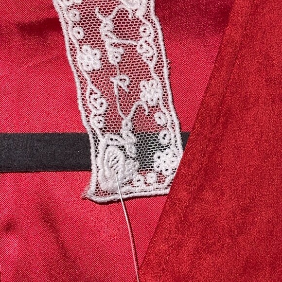 Sadie & Sage | NWT Red Vegan Suede Dress | Small - Picture 5 of 9